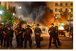 Police ready to attack
