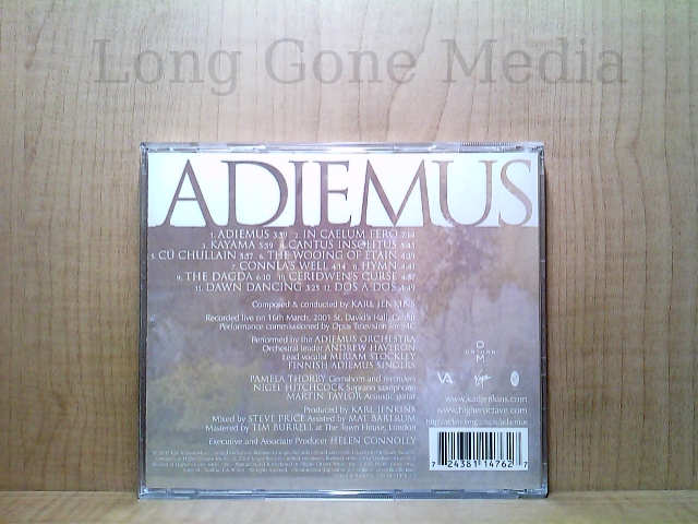 Live by Karl Jenkins, Adiemus (CD, Import, 2001, Venture