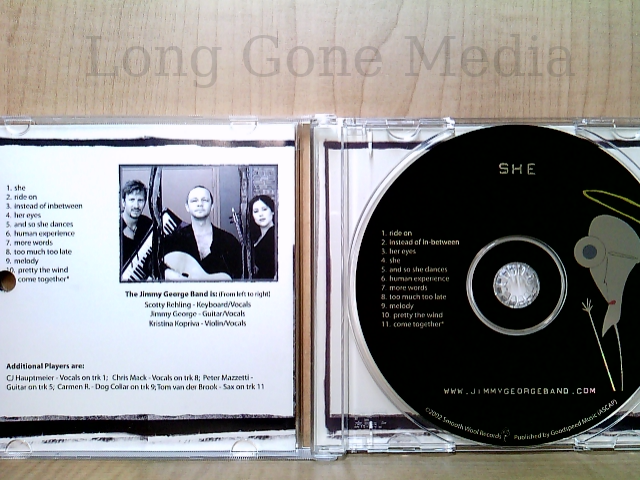 邦楽 Dream Line Out gentle melodies cd She by Jimmy George Band (CD, Promo, 2002, Smooth Wool