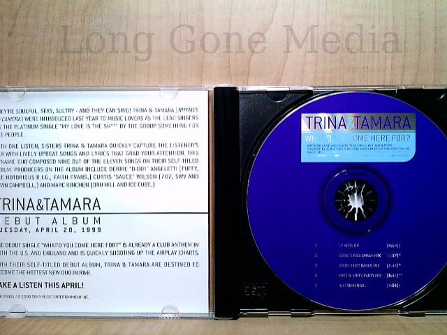 What'd You Come Here For? by Trina & Tamara (CD, Promo, Maxi, 1999