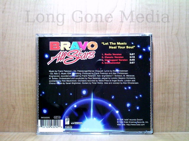 Let The Music Heal Your Soul by Bravo All Stars (CD, Maxi, 1998