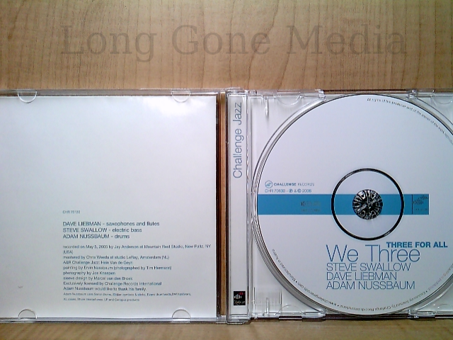 Three For All by We3 (David Liebman, Steve Swallow, Adam
