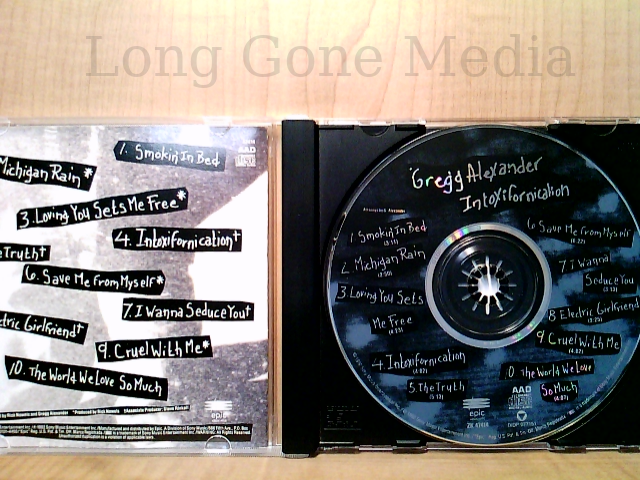 Intoxifornication by Gregg Alexander (CD, 1992, Epic) 74644741421