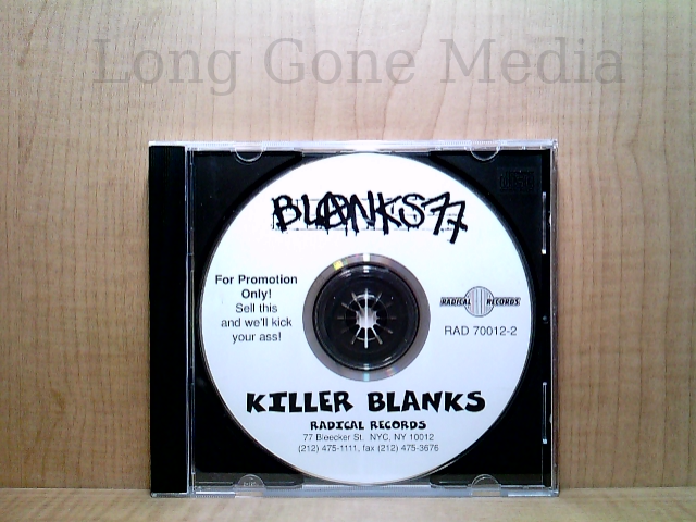 Killer Blanks by Blanks 77 (CD, Promo, Radical Records) | eBay