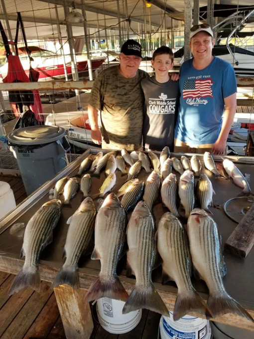 Lake Texoma fishing has been very good this year, limits on every trip!