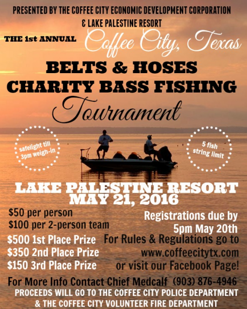 Belts & Hoses Charity Bass Fishing Tournament Lake Palestine