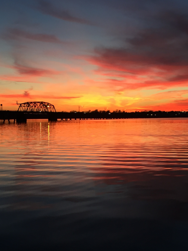 Roosevelt bridge sunset