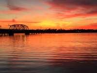Roosevelt bridge sunset