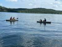 Cousins kayaking