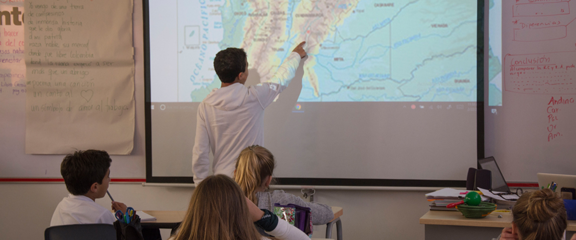 tablero mapa colombia