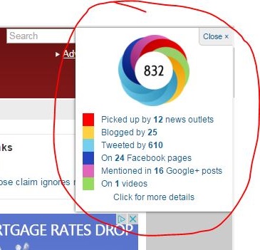 Altmetric bookmarklet free browser plugin