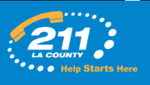 LA County 211 Logo & Link