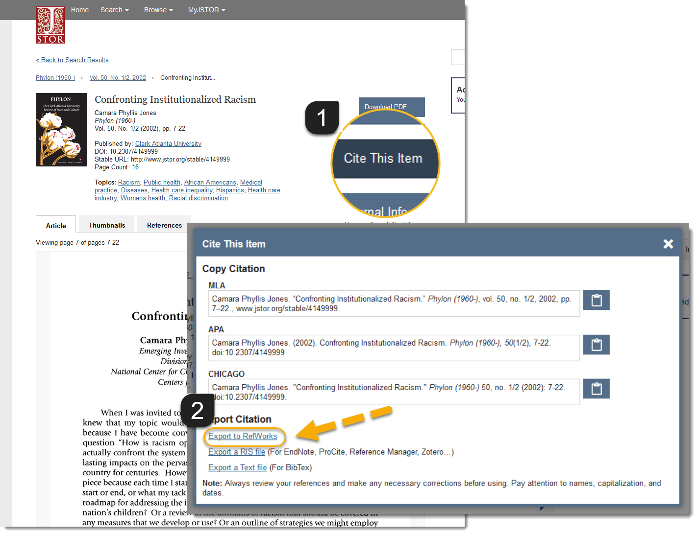 Exporting Citations RefWorks Tutorial Wolfgram Subject Guides at