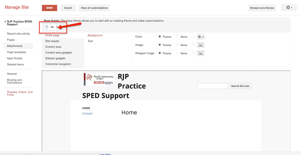 sites base theme image