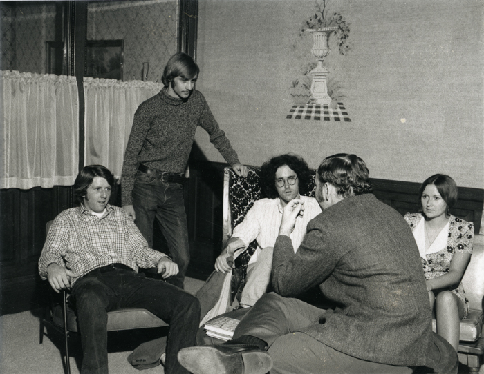 Honors Students in College Hall, c. 1960