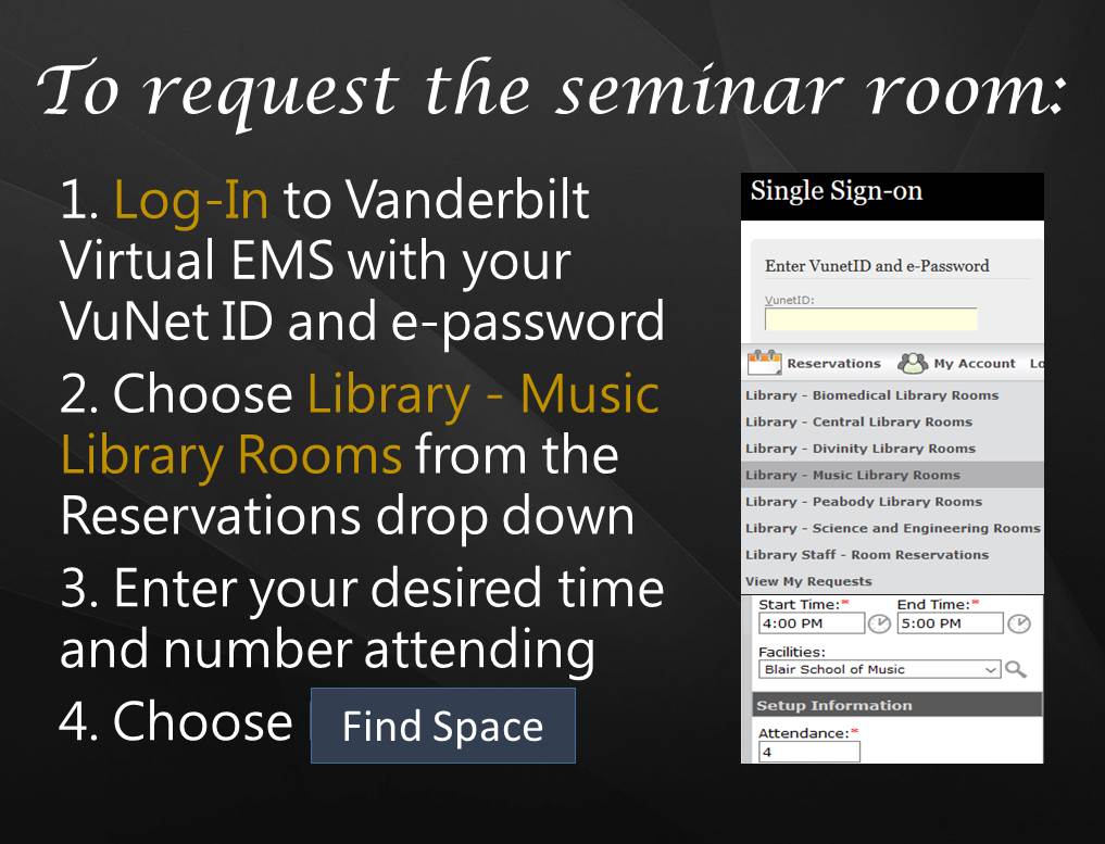 Weekly Schedule Music Library Seminar Room Schedule Research Guides 