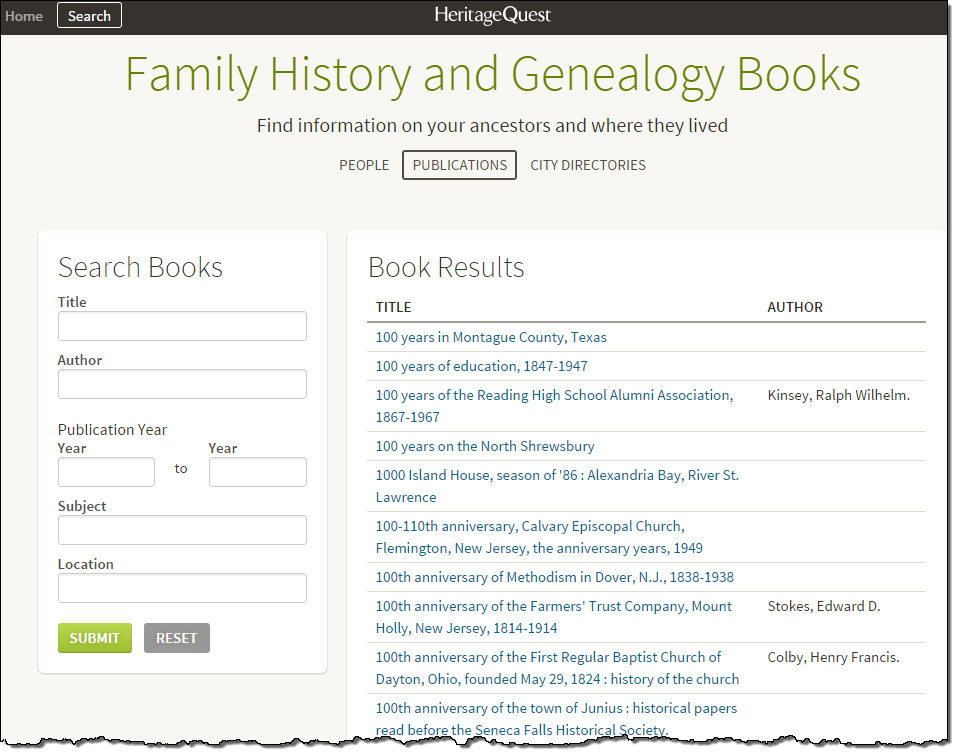 Books > Publications Search Page