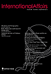 Cover of the scholarly journal, International Affairs