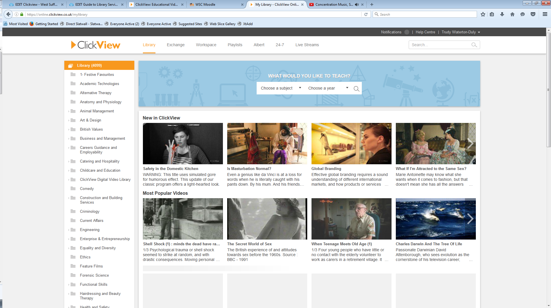 ClickView homepage