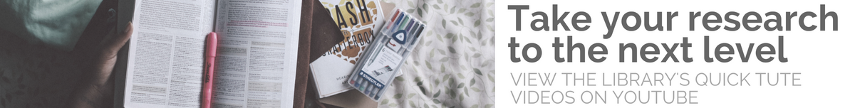 The Library provides many helpful videos on YouTube