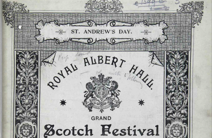 Picture of old concert programme
