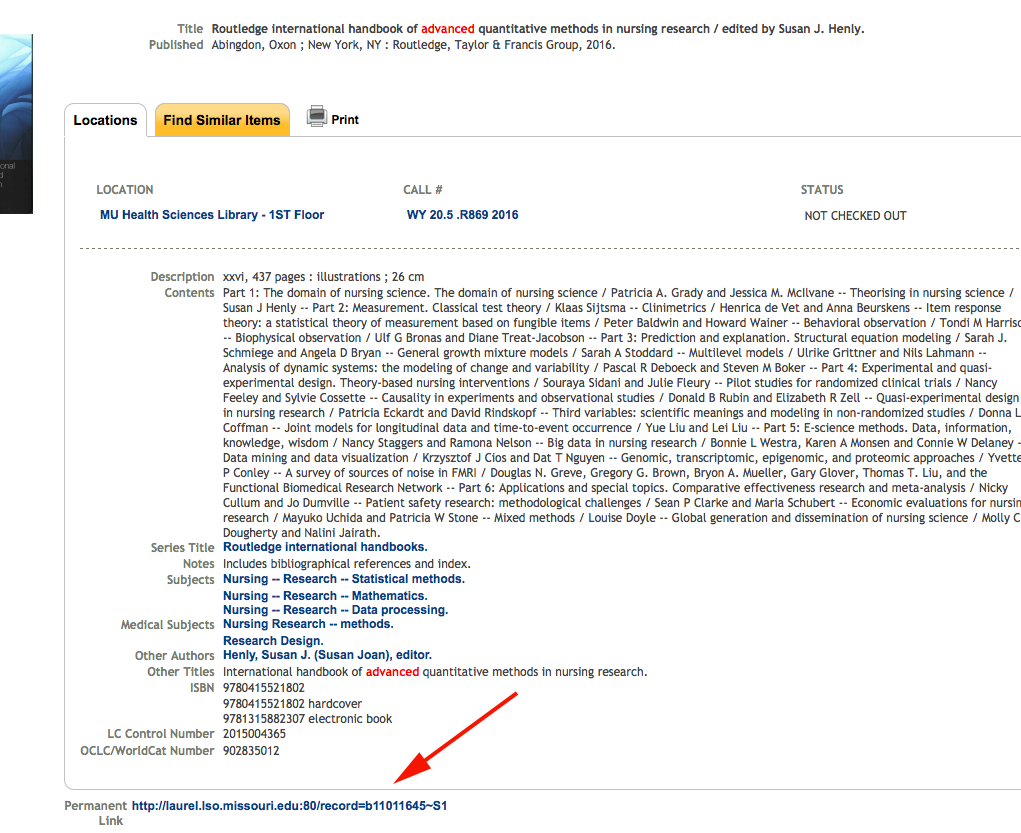 Linking to MERLIN Catalog Results Integrating Library Content in