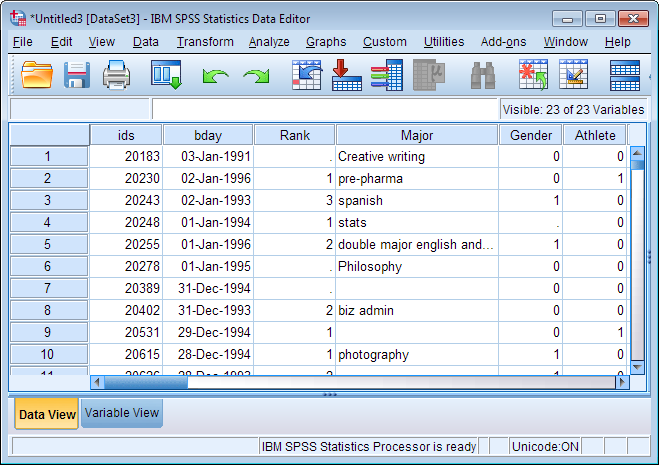 import excel into spss 25