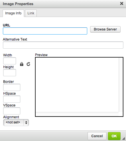 LibGuides Image Properties box