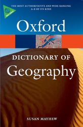 Oxford Dictionary of Geography Book Cover Art