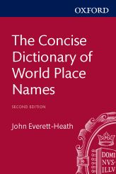 Concise Dictionary of World Place Names Book Cover Art