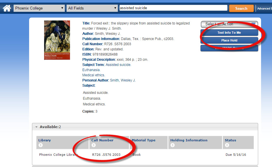 Finding Books ENG102 (Kilduff) LibGuides at Phoenix College