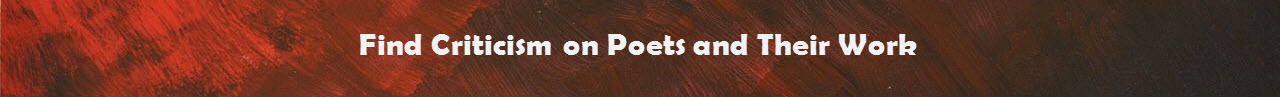 Header reads "Find Criticism on Poets and Their Work"