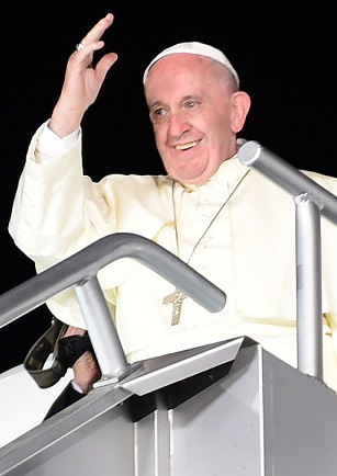 Picture of Pope Francis waving