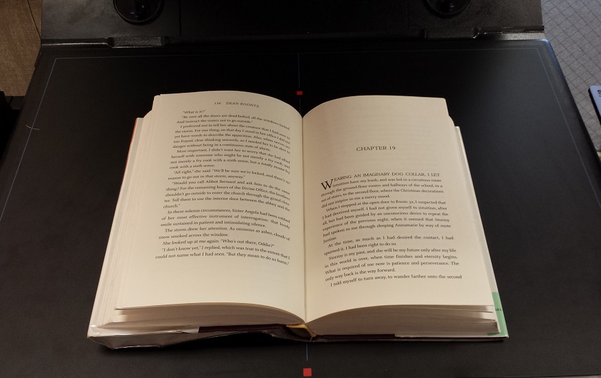 Image of the KIC flatbed book scanner