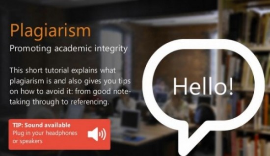 Plagiarism: promoting academic integrity online tutorial