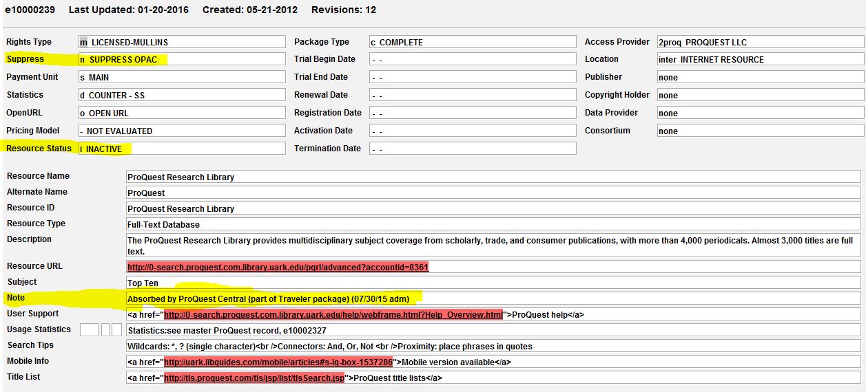 database delete resource record 