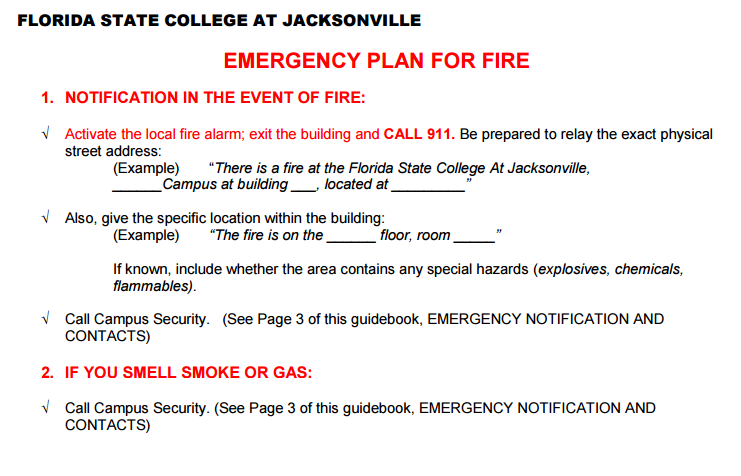 Fire Emergency Awareness LibGuides At Florida State College At 