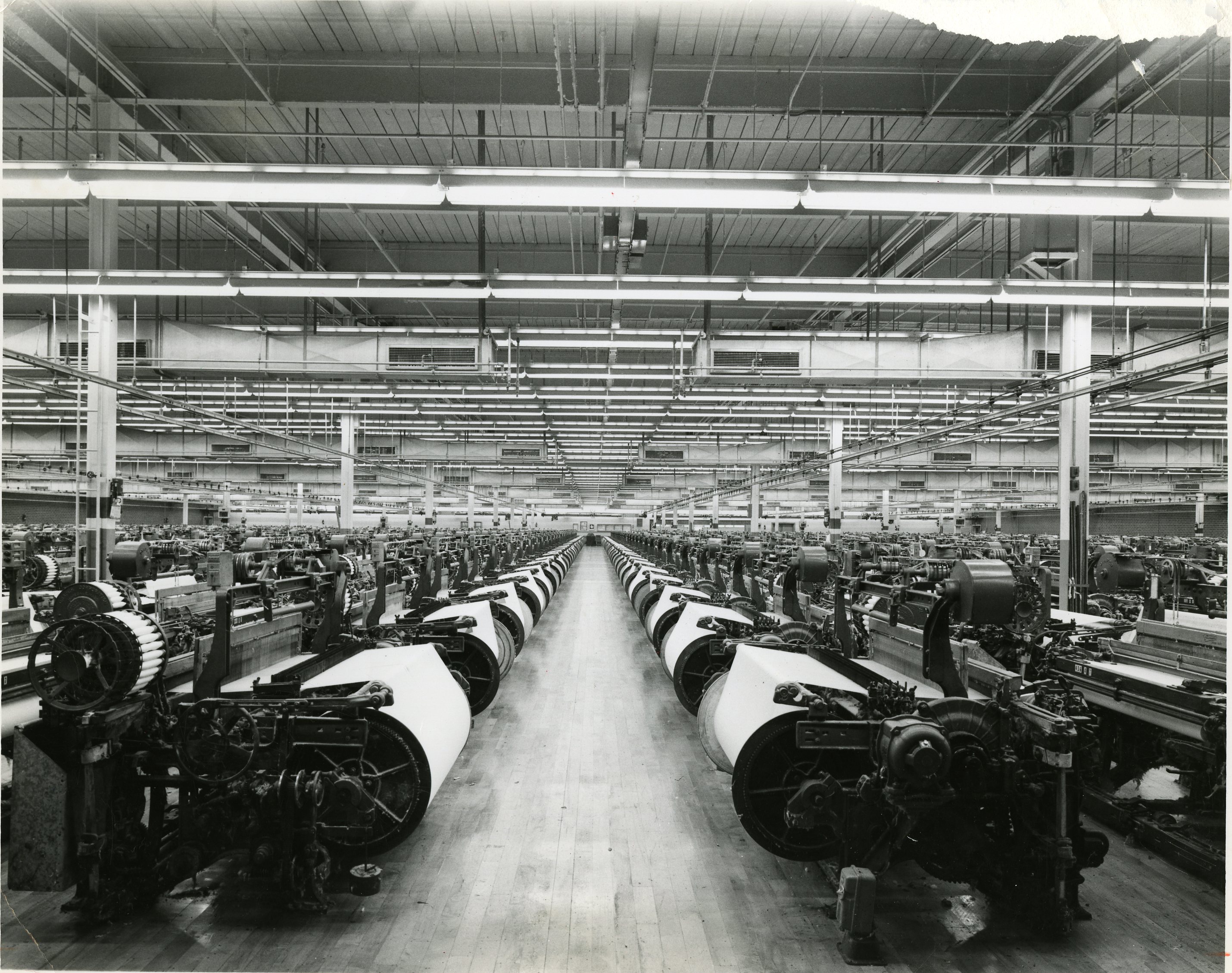 Greenwood Mills archive picture, interior