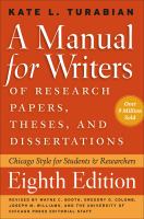 The image is entitled (white font) "A Manual for Writers" and has an orange background with gold decorative elements. 