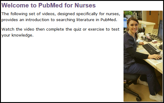PubMed for Nurses Tutorial