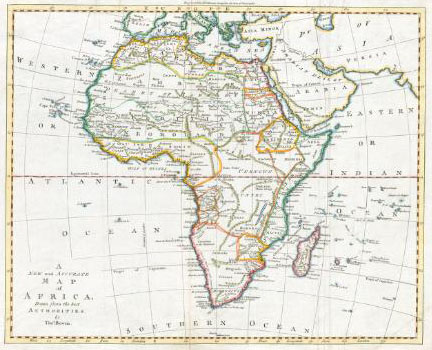 Map of Africa - 1777