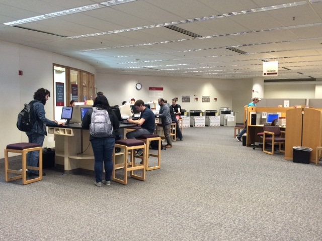 photo of Terrell Library computer area