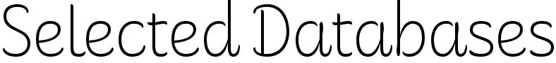 Header reads "Selected Databases"