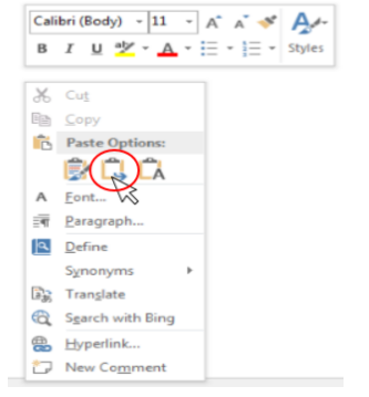 when pasting use merge formatting. You may need to change default settings.