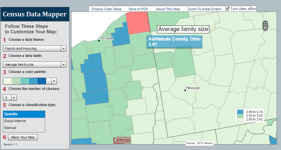 Map of Western Pennsylvania