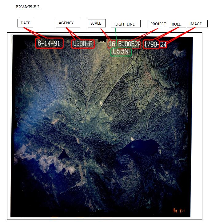Notation System - Tongass National Forest Aerial Photographs ...