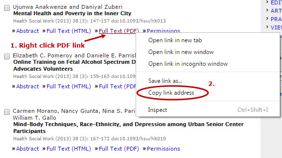 Stable URL for Article from HighWire, Oxford, Sage