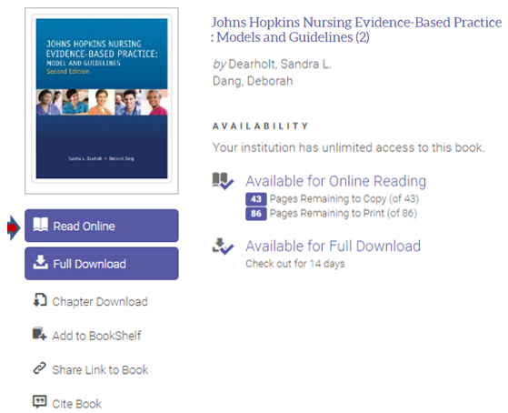 Using Ebooks Nur 384 Evidence Based Healthcare In Nursing - 