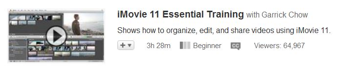 iMovie '11 (2011) in Lynda
