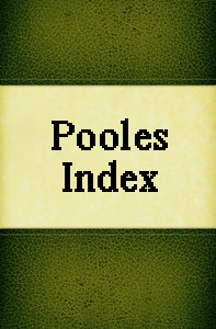 Front cover art for the book Poole's Index to Periodical Literature